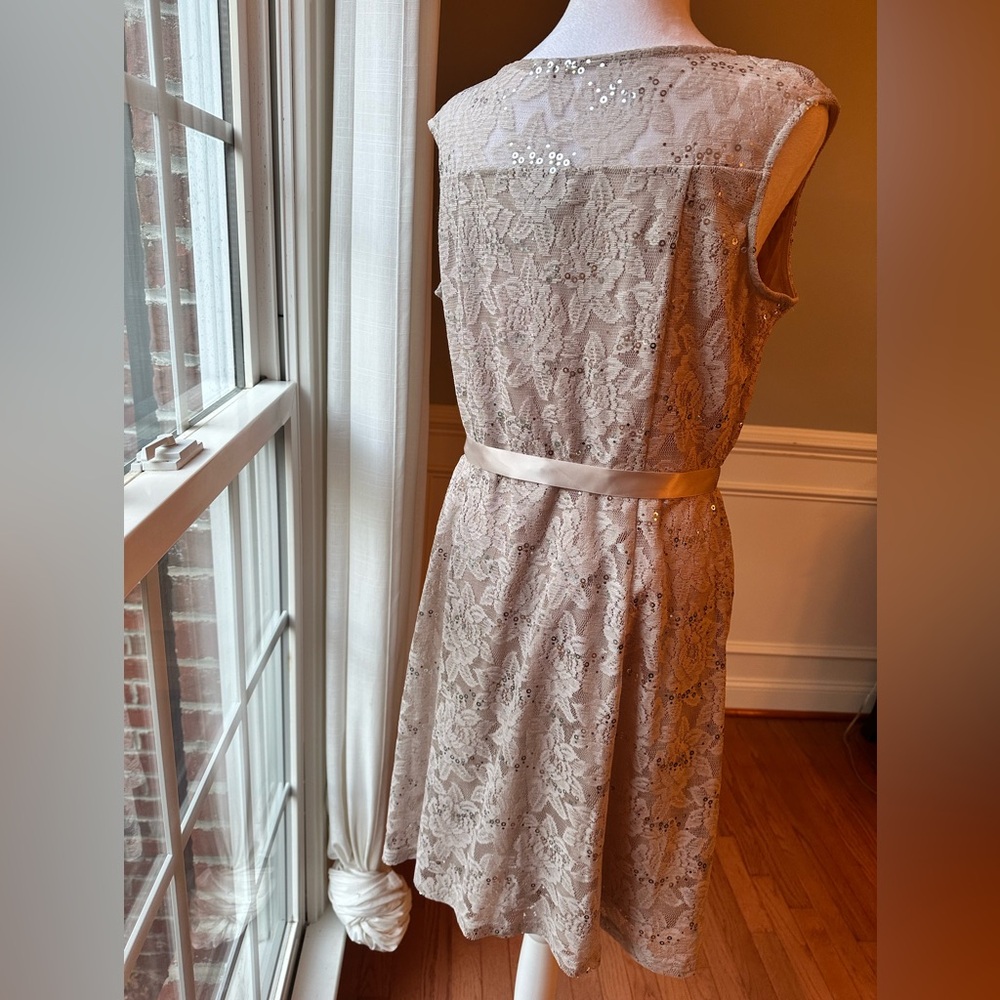 Candalite Petite Lace Dress - Picture 3 of 5